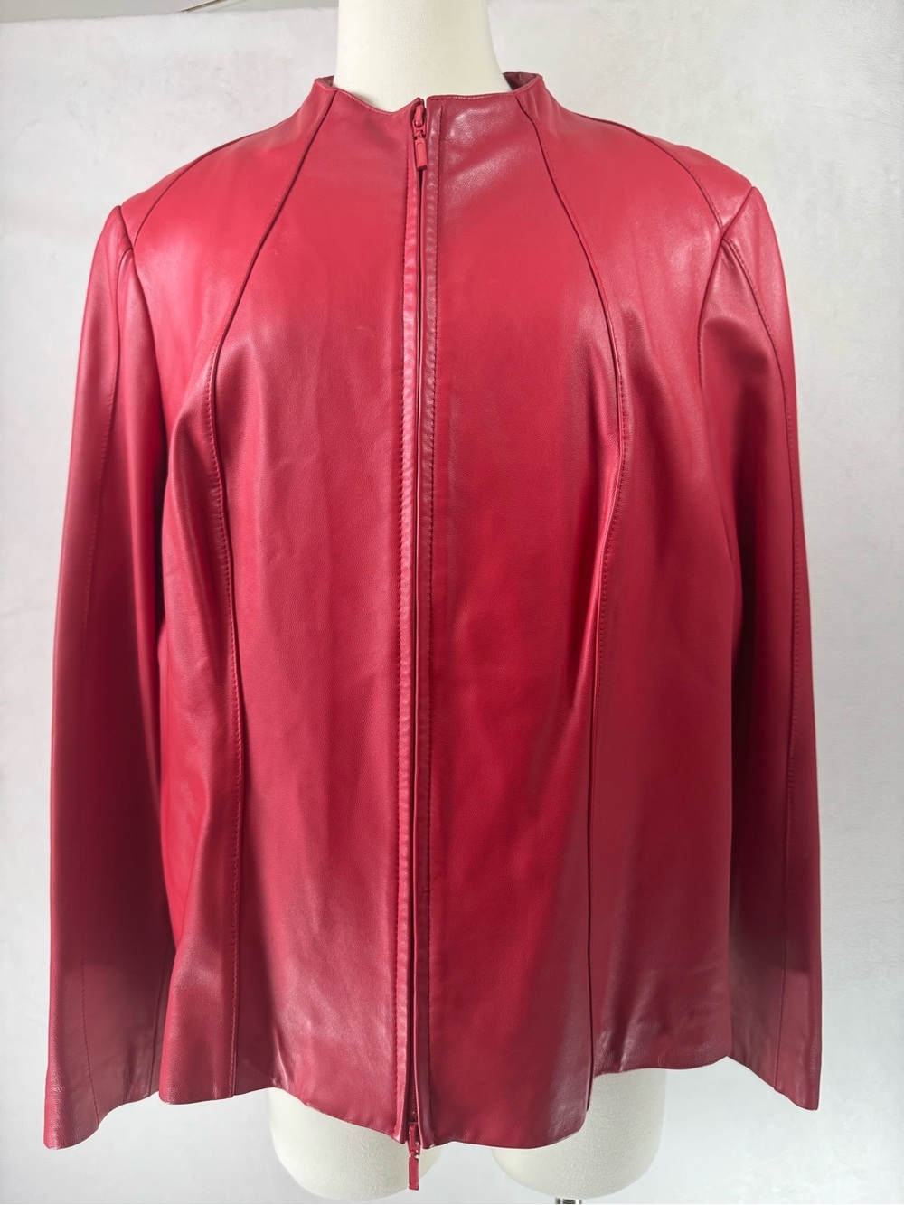 Danier Canada Red Leather Jacket 3XL